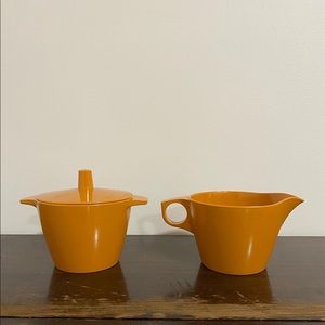 Vintage Dorchester Melmac Cream and Sugar Set